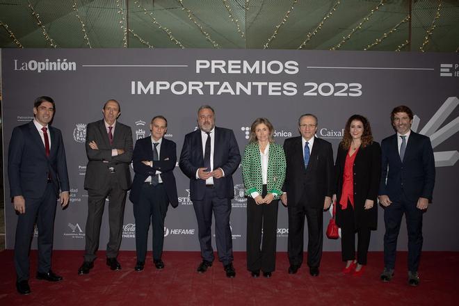 Los asistentes a la gala Importantes de La Opinión de Murcia 2023 posan en el photocall