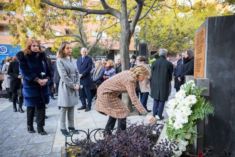 Homenaje a las víctimas de la casa cuartel de Zaragoza