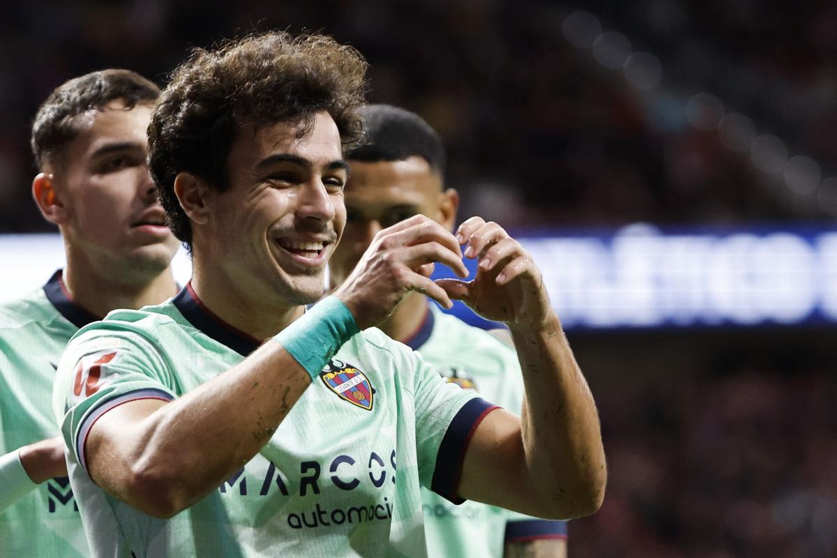 Manu Sánchez, en el partido de ida ante el Atlético