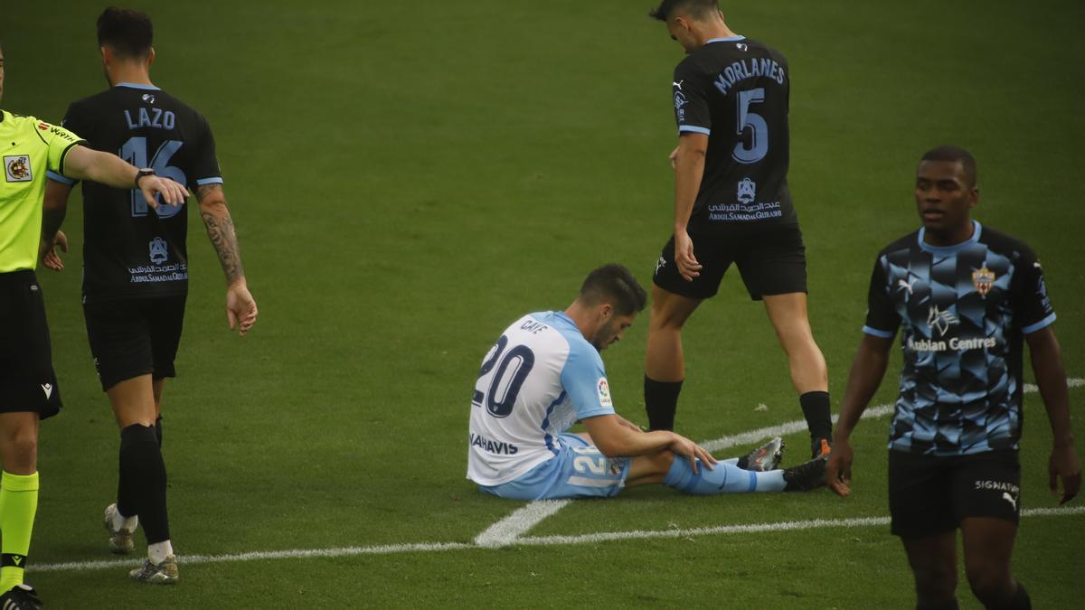 Partido de la Liga Smartbank entre el Málaga CF y el Almería