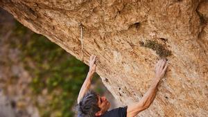 Dani Andrada durante una sus múltiples escaladas