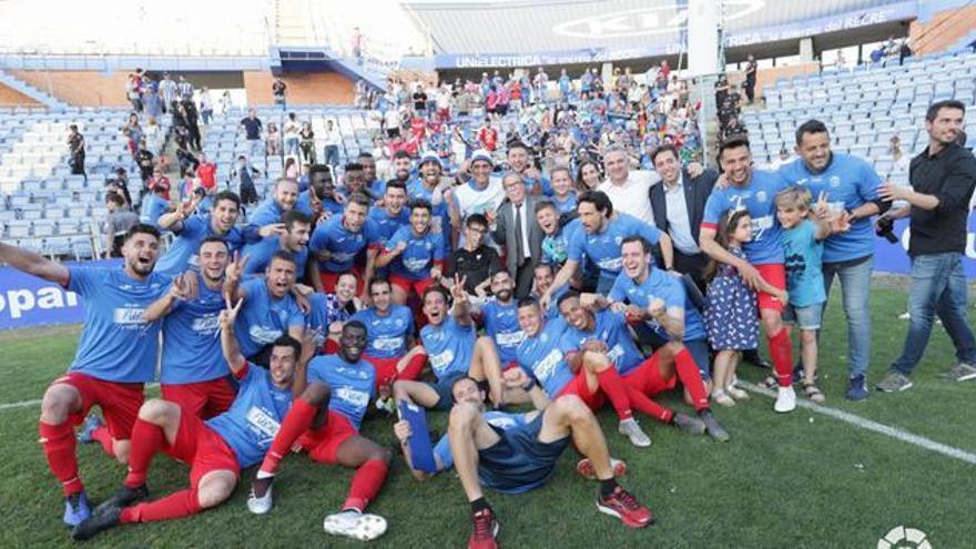 Celebración del ascenso del &#039;Fuenla&#039;