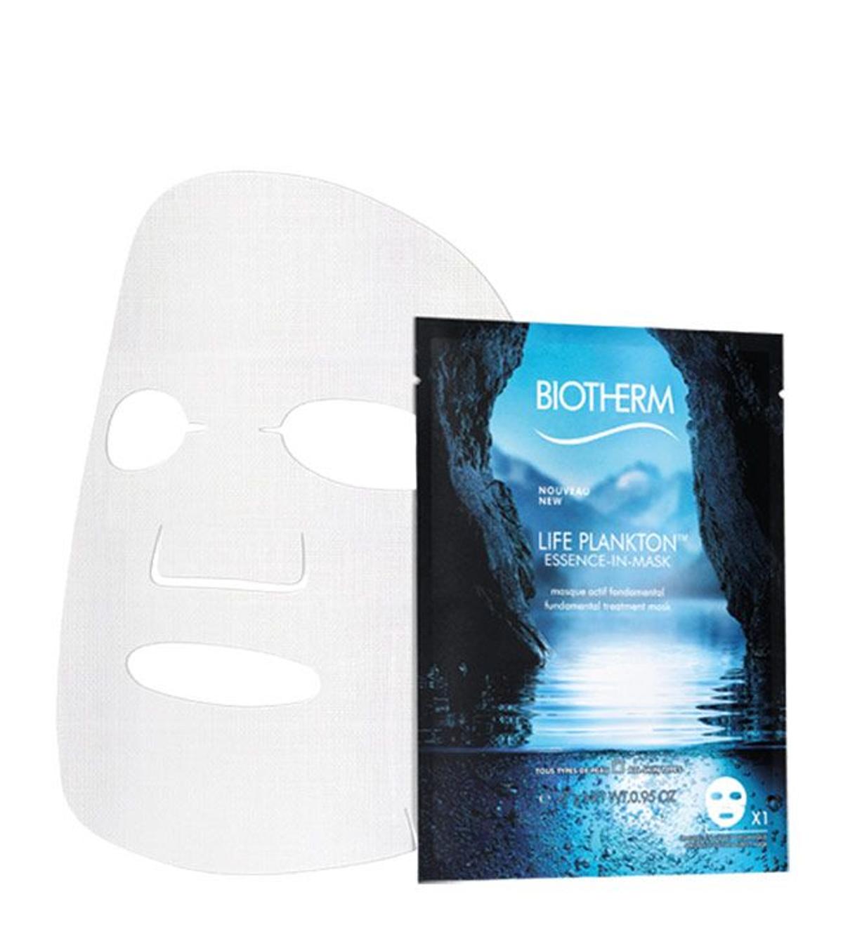  Biotherm life plankton essence-in-mask, hidrata y mima