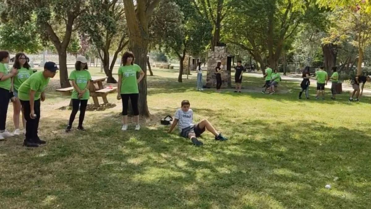 Actividad al aire libre, en la zona de La Pradera. | E. P.