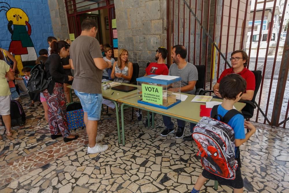 Votaciones de la jornada continua en Elche