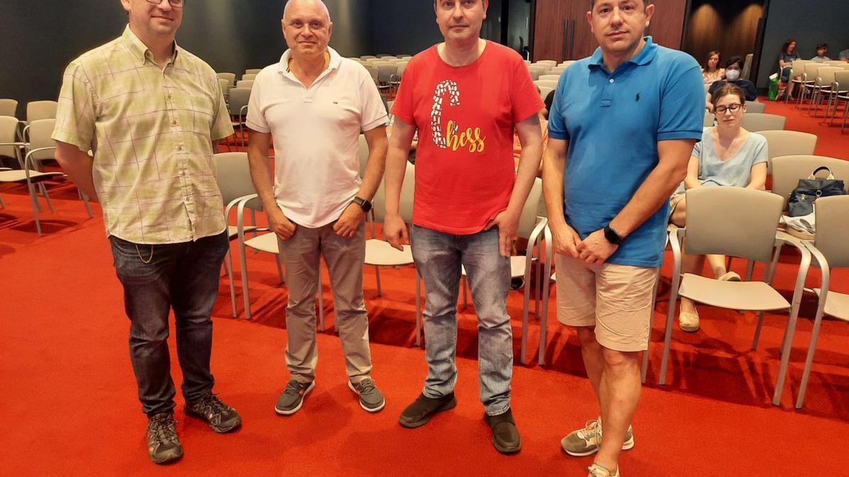 Por la izquierda, Sergio Arce, José Luis Pérez, Juan Alberto Llaneza y Félix Ruiz. | Luisma Murias