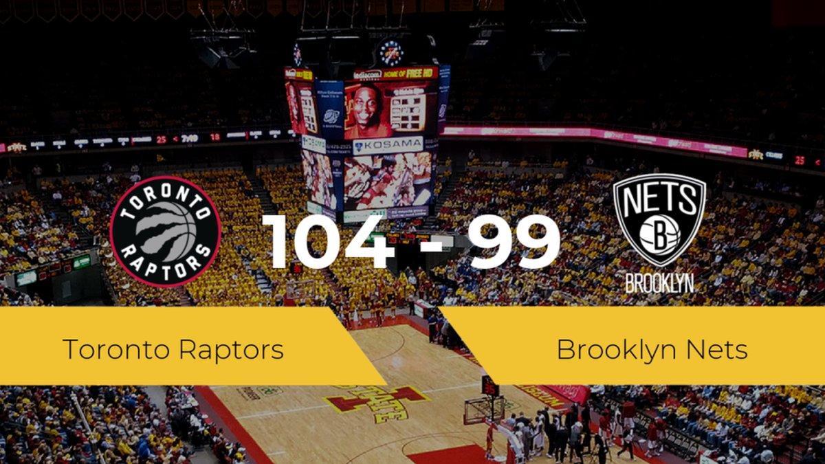 Victoria de Toronto Raptors en el Hp Field House ante Brooklyn Nets por 104-99