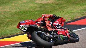 93 MARQUEZ Marc (spa), Ducati Lenovo Team, Ducati Desmosedici GP26, action during the 2026 MotoGP Motul Liqui Moly Grand Prix of Germany, Germany GP, on the Sachsenring circuit, from July 10 to 12, in Germany - Photo Studio Milagro / DPPI AFP7 10/07/2026 ONLY FOR USE IN SPAIN