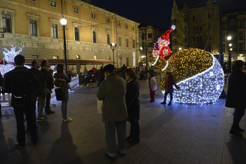 Luces de Navidad en Gijón