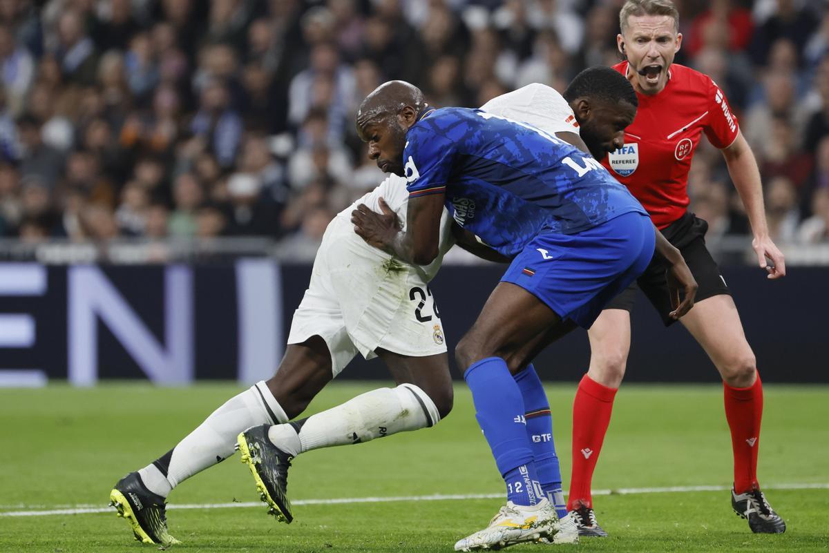 La acción del penalti de Nyom sobre Rüdiger en el Real Madrid - Getafe.