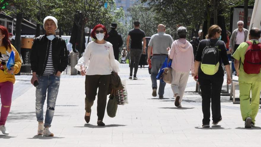 Calle Ángel Senra, en una imagen del pasado junio