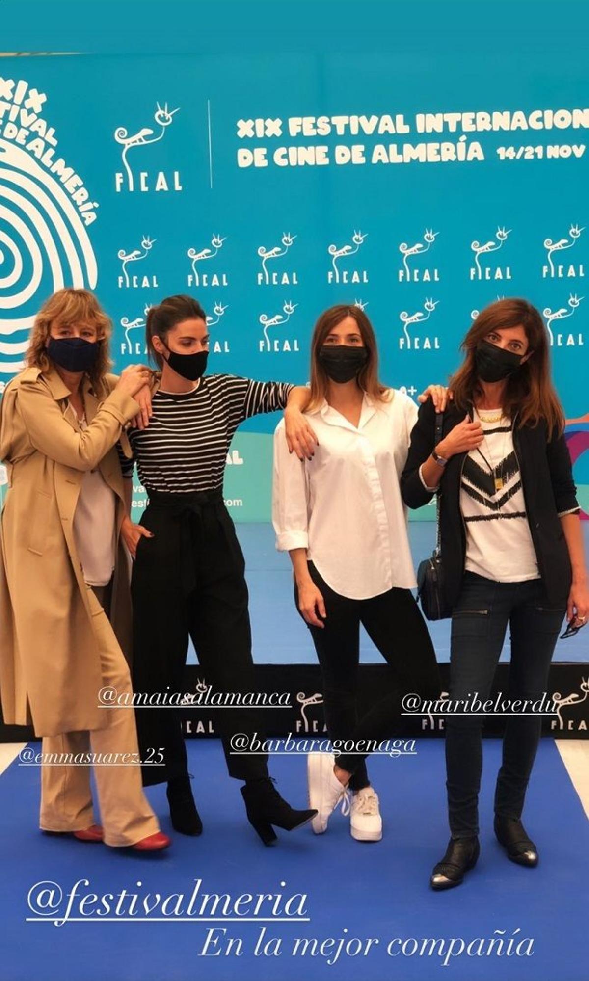 Emma Suárez, Amaia Salamanca, Bárbara Goenaga y Maribel Verdú en el Festival de Cine de Almería