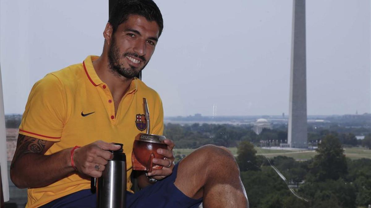 Suárez, un 'adicto' al mate