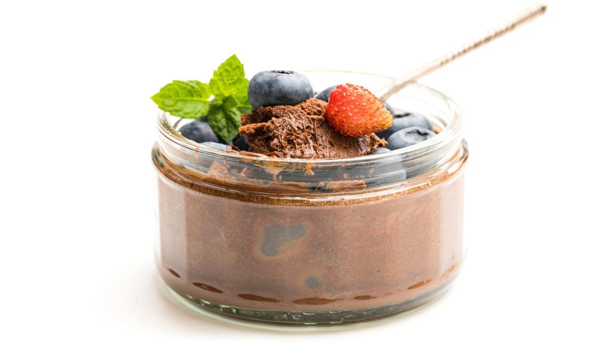 Mousse de chocolate.