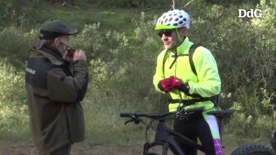 Els Agents Rurals volen més eines per sancionar els ciclistes que degraden l'entorn