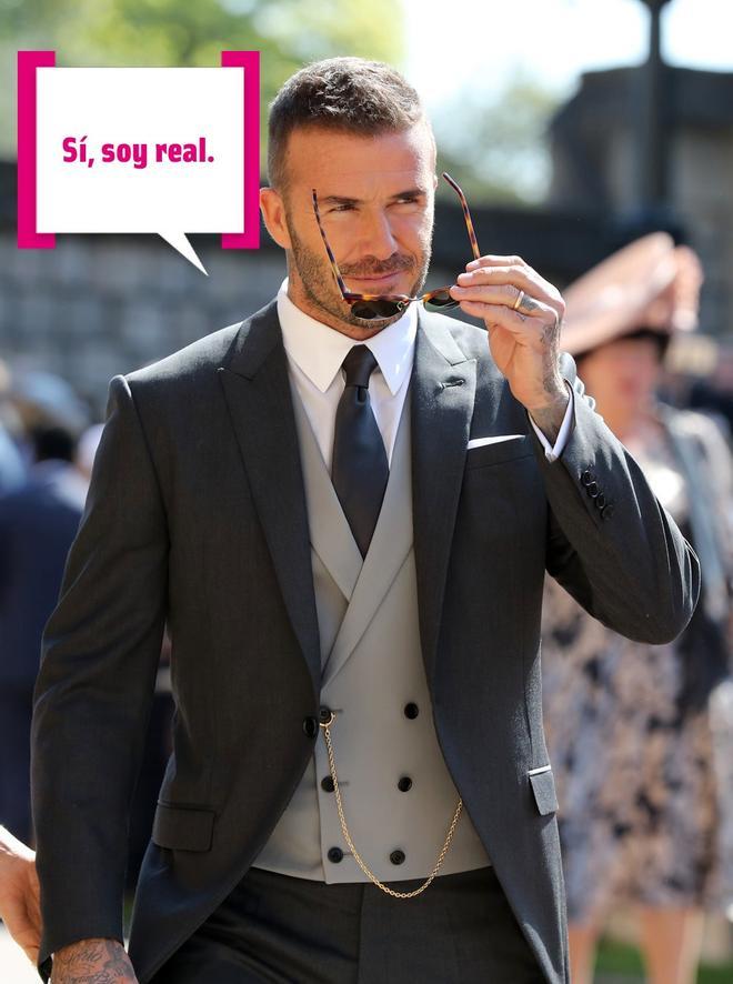 David Beckham sube la temperatura de la boda