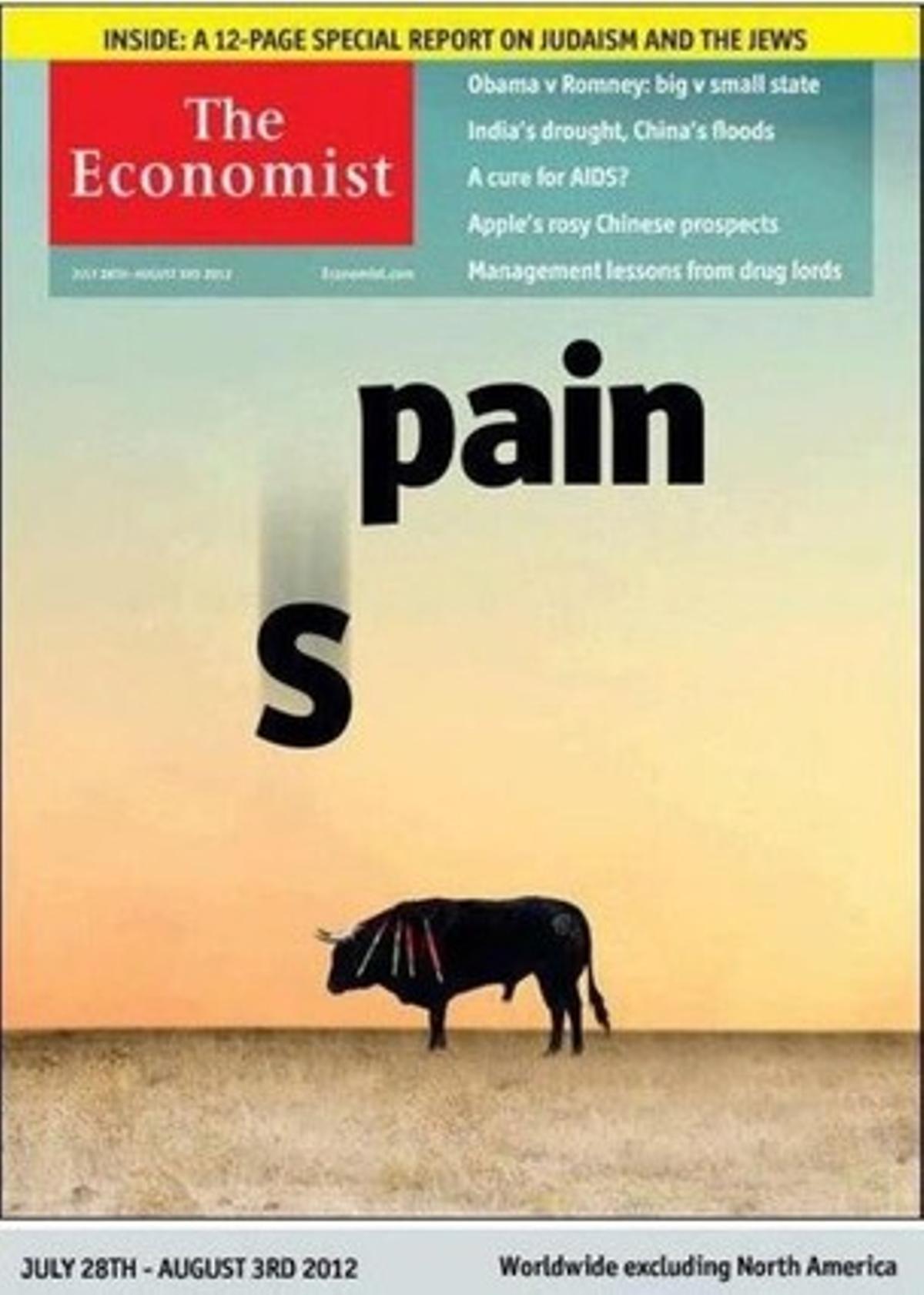 Portada del semanario económico británico 'The Economist'