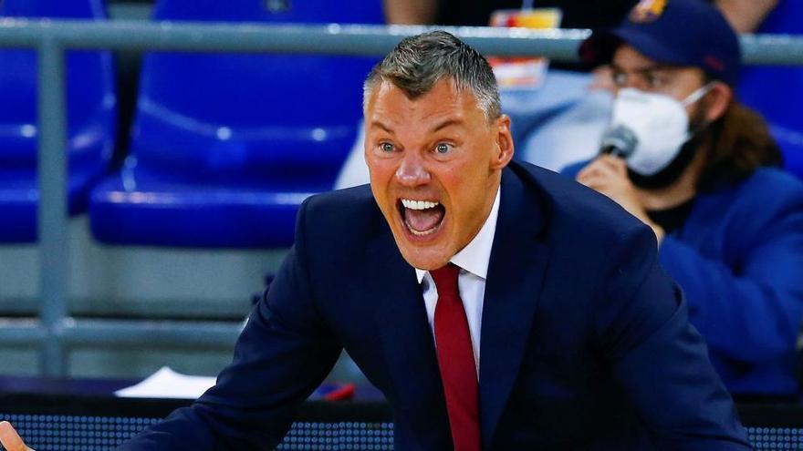 El entrenador del Barça, Sarunas Jasikevicius.