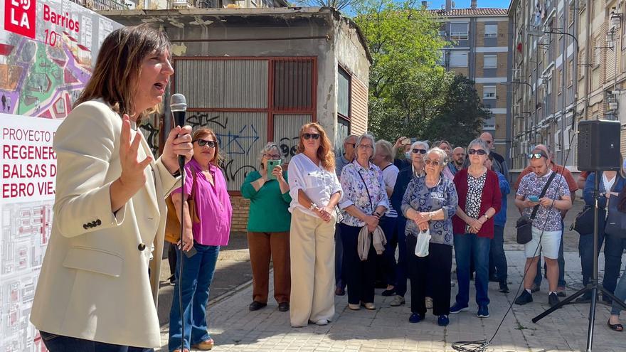Ranera (PSOE) promete destinar 6 millones a la transformación de los pisos de Balsas de Ebro Viejo