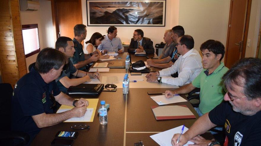 Un momento de la Junta Local de Seguridad de Mazarrón.