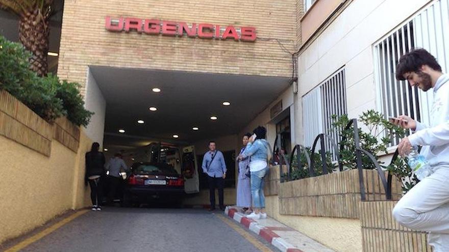 La entrada a las Urgencias del hospital Carlos Haya.