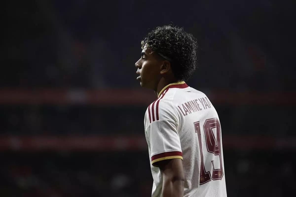 Der spanische Nationalspieler Lamine Yamal.