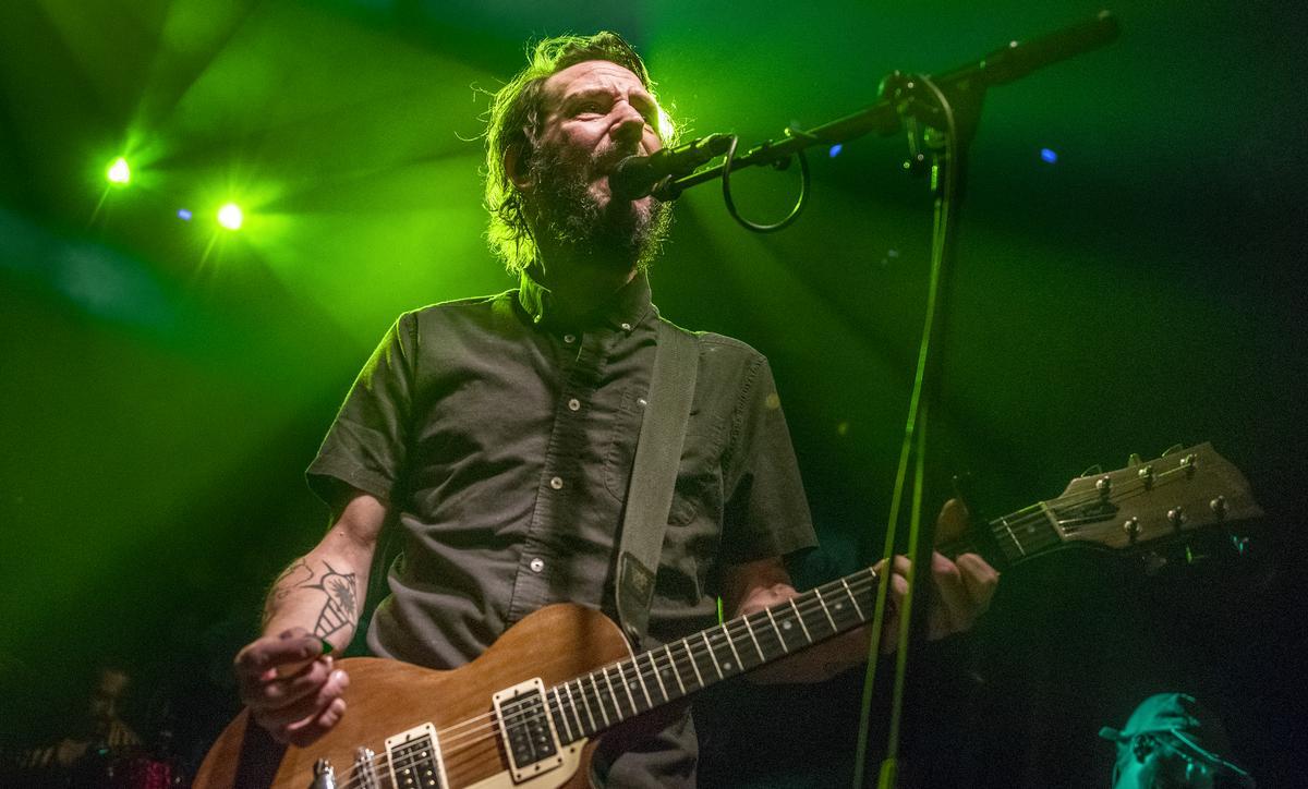 Ben Bridwell durante el concierto de Band of Horses en la Sala Apolo