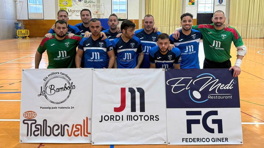 El Athletic la Vall CF, en un partido de esta temporada