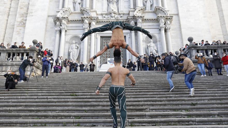 Els Giang Brothers baten un nou rècord Guinness a les escales de la Catedral de Girona