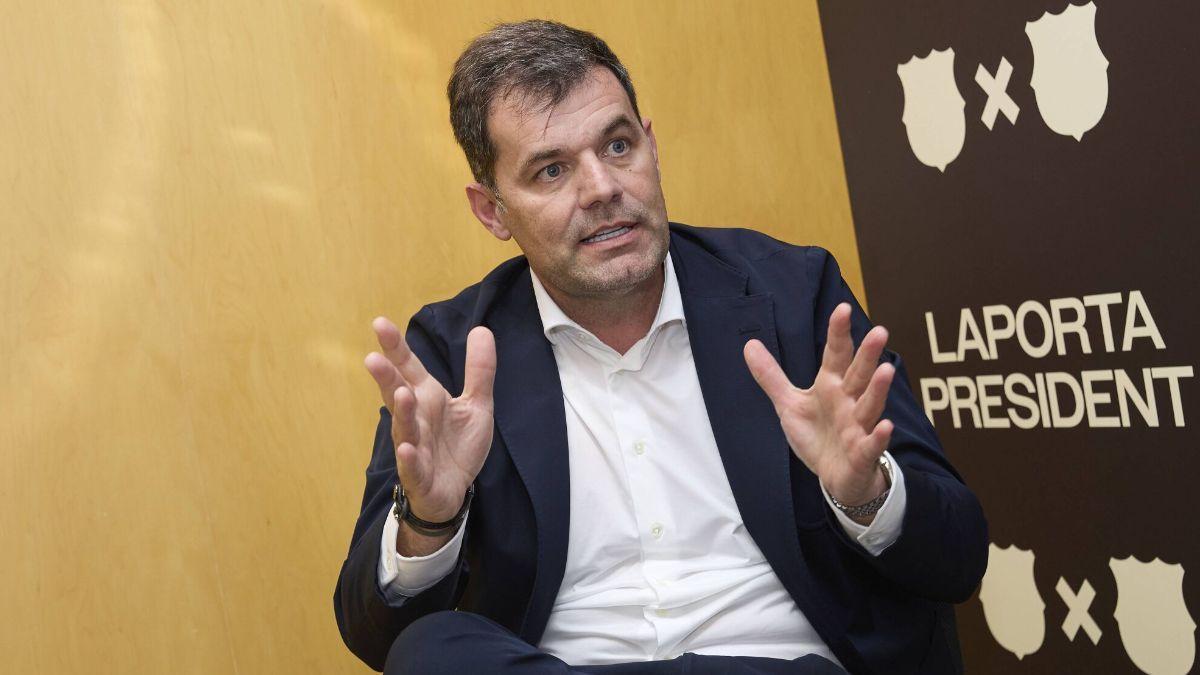 Joan Soler durante la entrevista con SPORT