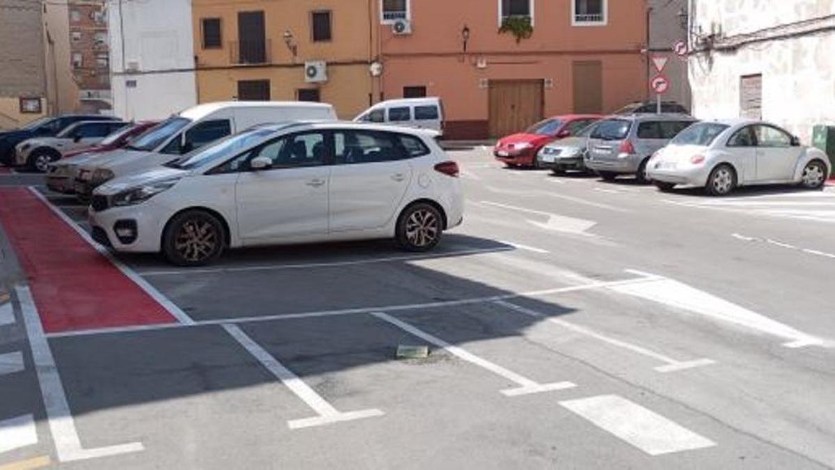 Estado actual de la plaza Pintor Tudela, en el barrio del Raval.