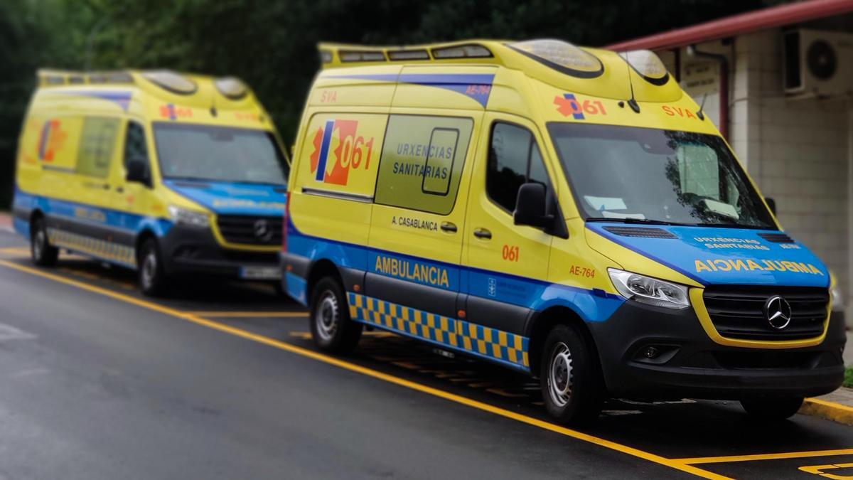 Ambulancias asistenciales de soporte vital avanzado de Urxencias Sanitarias 061