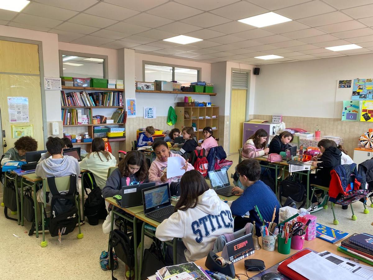 A clase de 5ºA do CEIP de Chans-Bembrive.