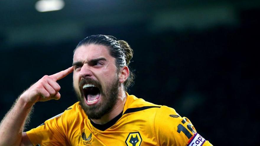 Neves celebra un gol del Wolverhampton. |  // REUTERS