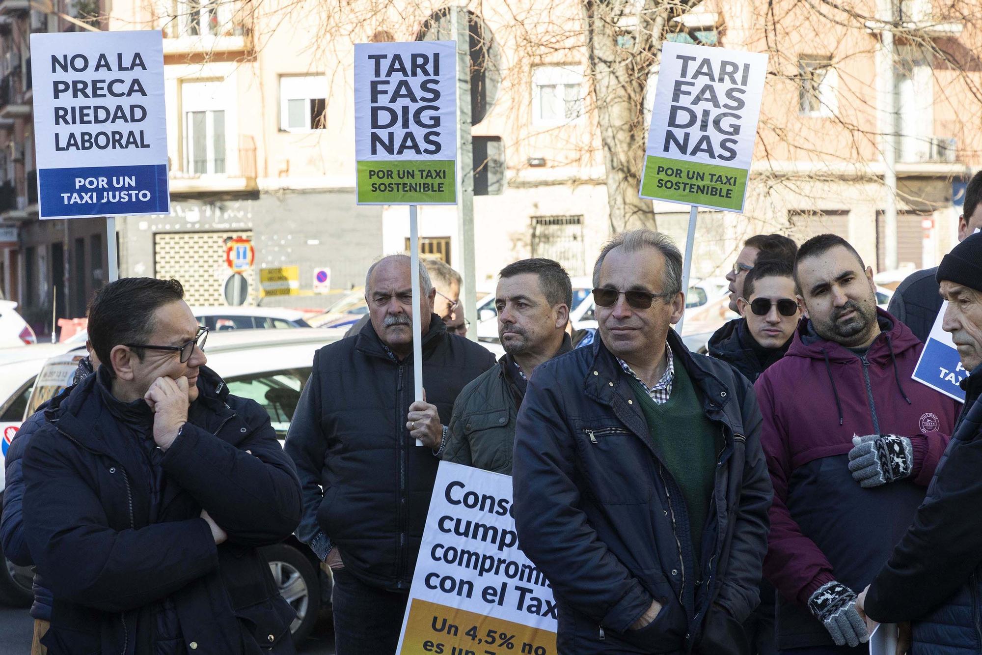 Concentración de taxistas