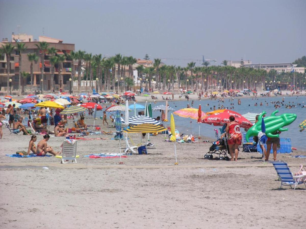 Playa de Los Espejos, en Los Alcázares