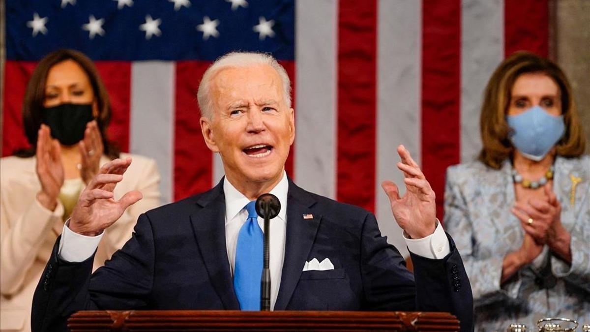 Joe Biden defiende en su primer discurso ante el Congreso un ambicioso proyecto de Gobierno