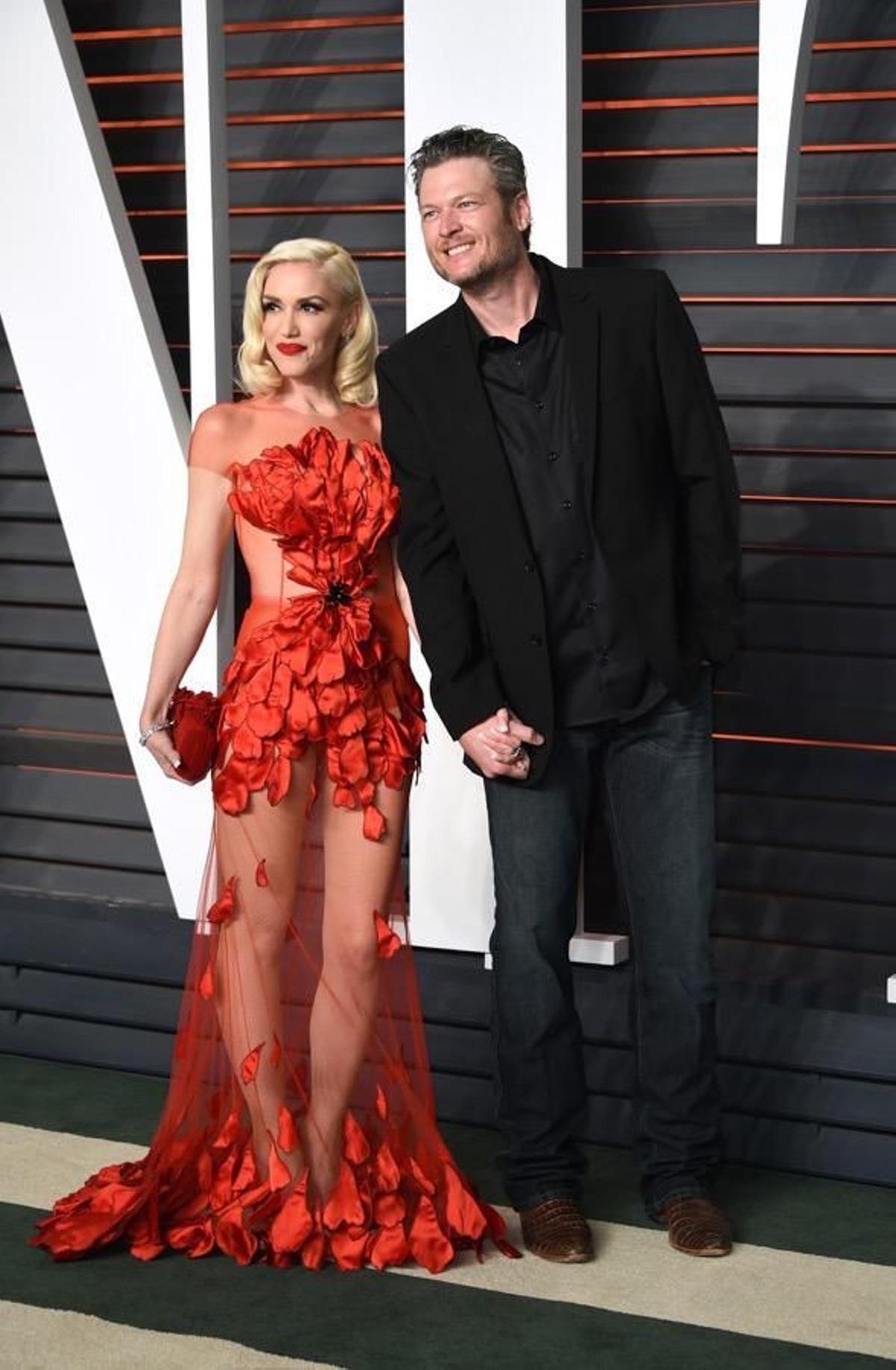 Vanity Fair Oscar Party, Gwen Stefani y Blake Shelton.
