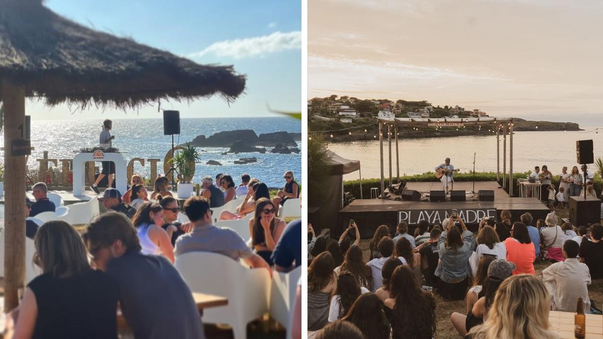 A la izquierda, Las Dunas de Verdicio, y a la derecha, Playa Madre, en La Espasa (Caravia)