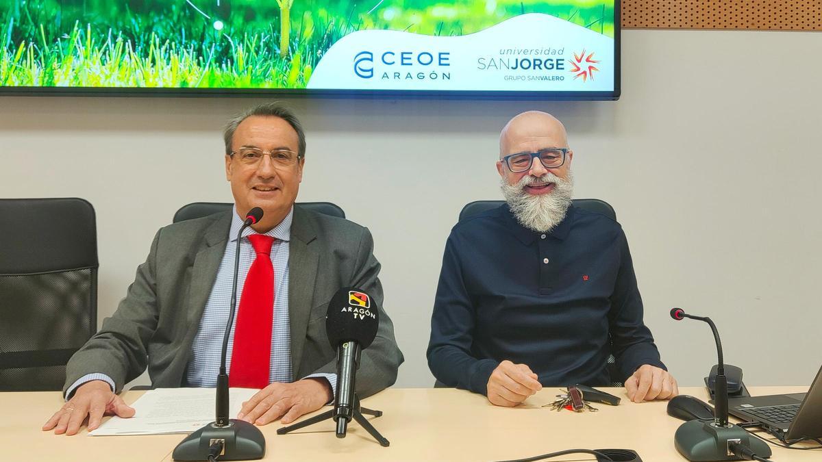 Jorge Díez y Juan Royo, en la presentación.