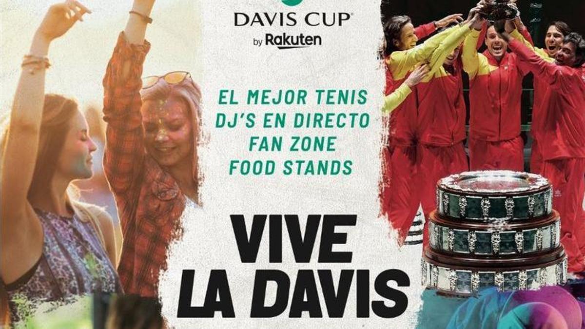 Montaje de carpas de la Copa Davis en el parking de La Fonteta