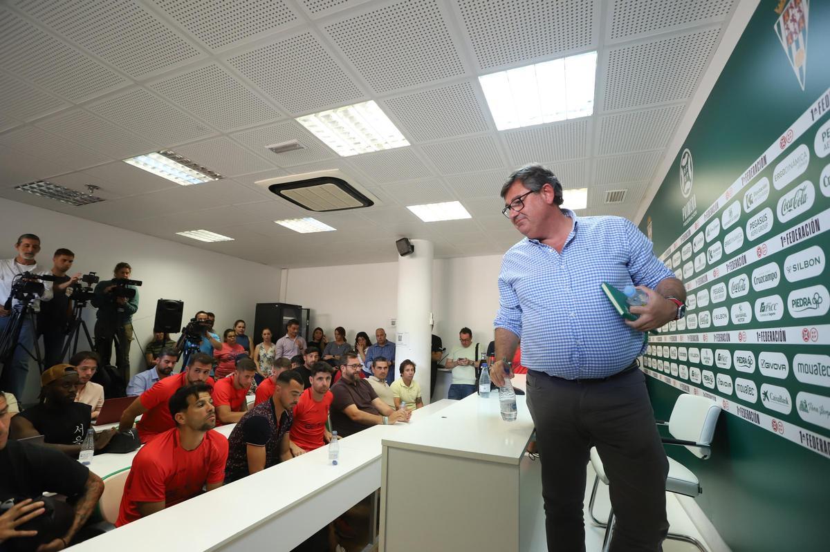 Javier González Calvo, el pasado mayo, en su despedida del Córdoba CF.