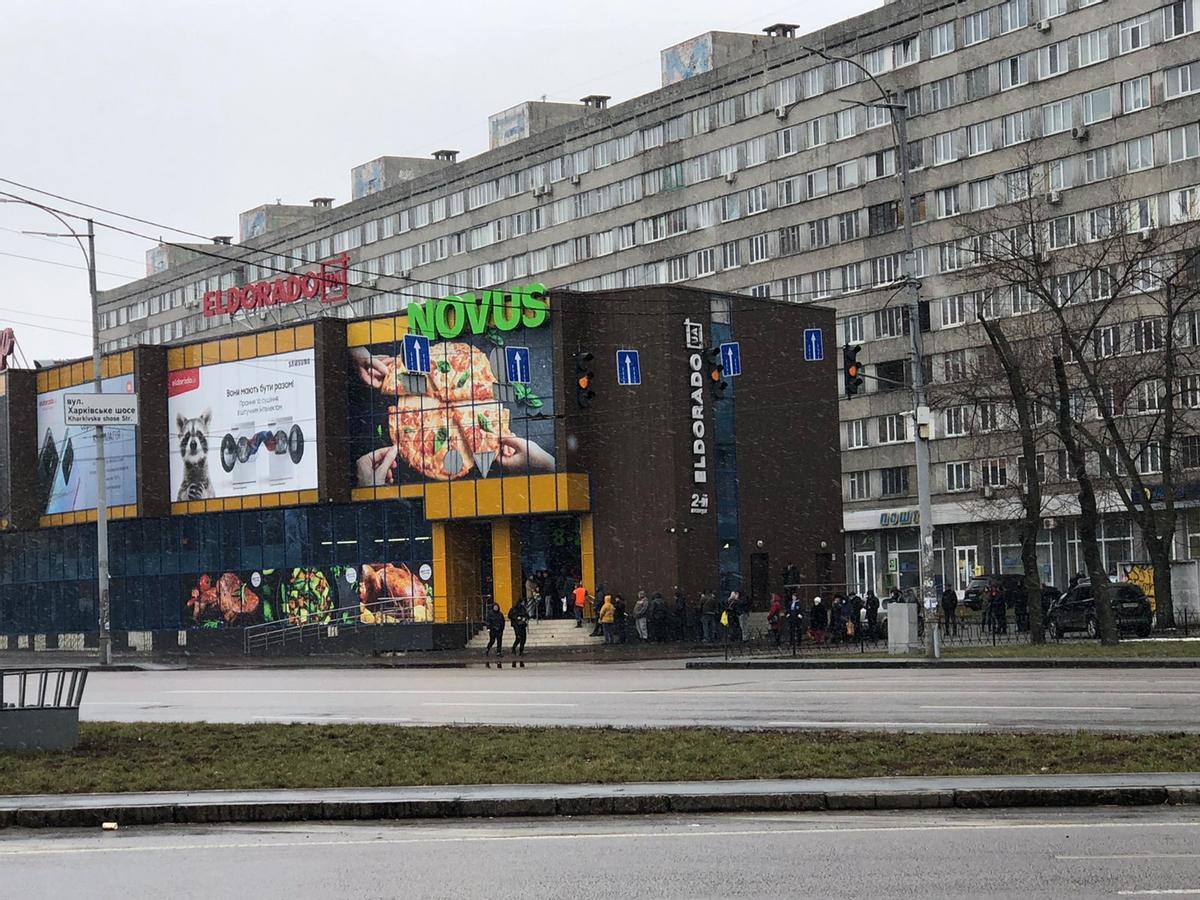 Szene aus dem Stadbild von Kiew.