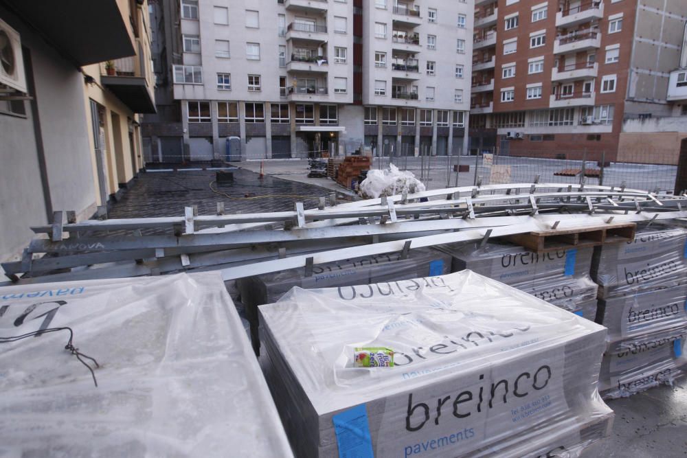 Obres de la plaça Pallach de Girona