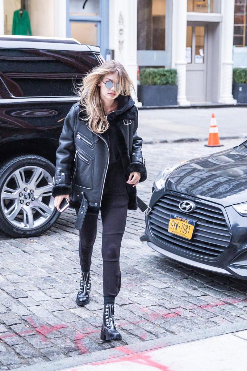 Gigi Hadid y su look invernal