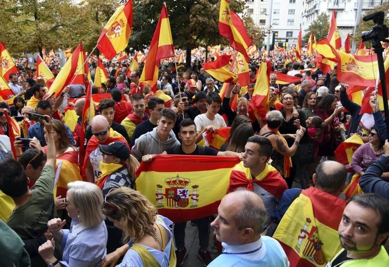 Manifestación contra el 1-0 en Zaragoza