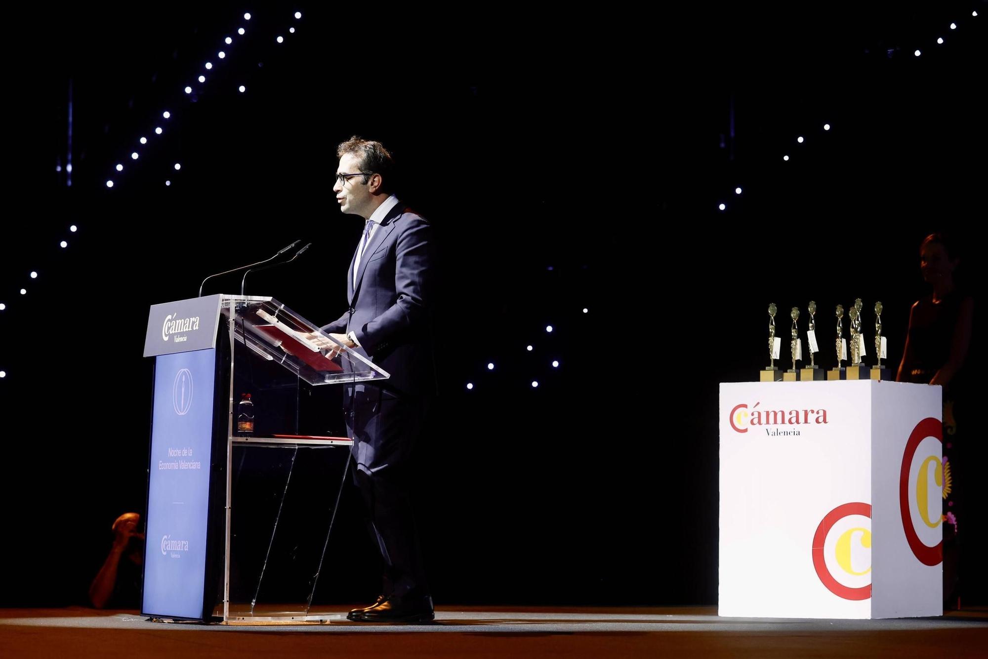 La 'Noche de la Economía Valenciana' de la Cámara Valencia, en imágenes