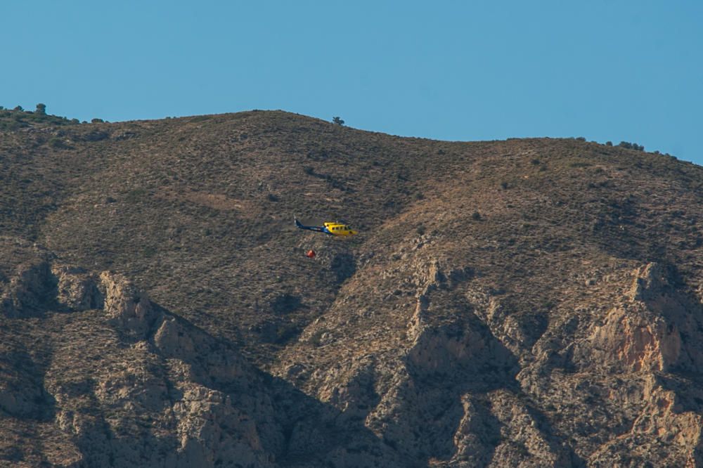 Incendio en la sierra de Crevillent