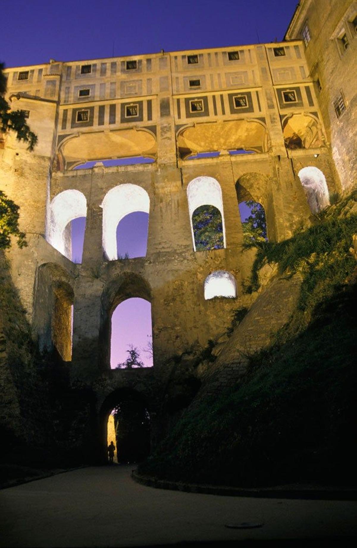 La muralla de Ceský Krumlov, República Checa.