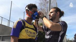 Las máscaras de hipoxia, protagonistas en el entrenamiento del Real Madrid